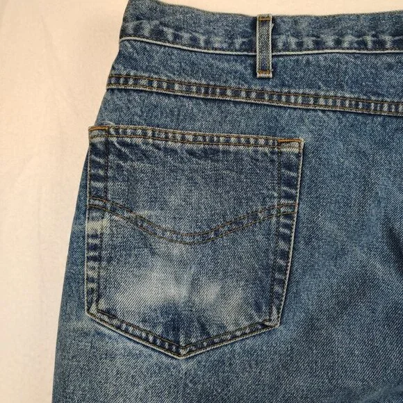 Carhartt Relaxed Fit Medium Wash Denim Jeans Men 48 x 30